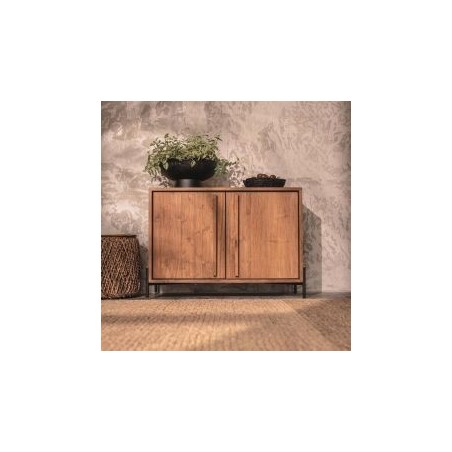 Buffet bas 2 portes teck massif recyclé 101cm d-bodhi OUTLINE