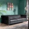 Canapé 3 places tissu gris Liverpool Casita LIVEF3GOBGRI