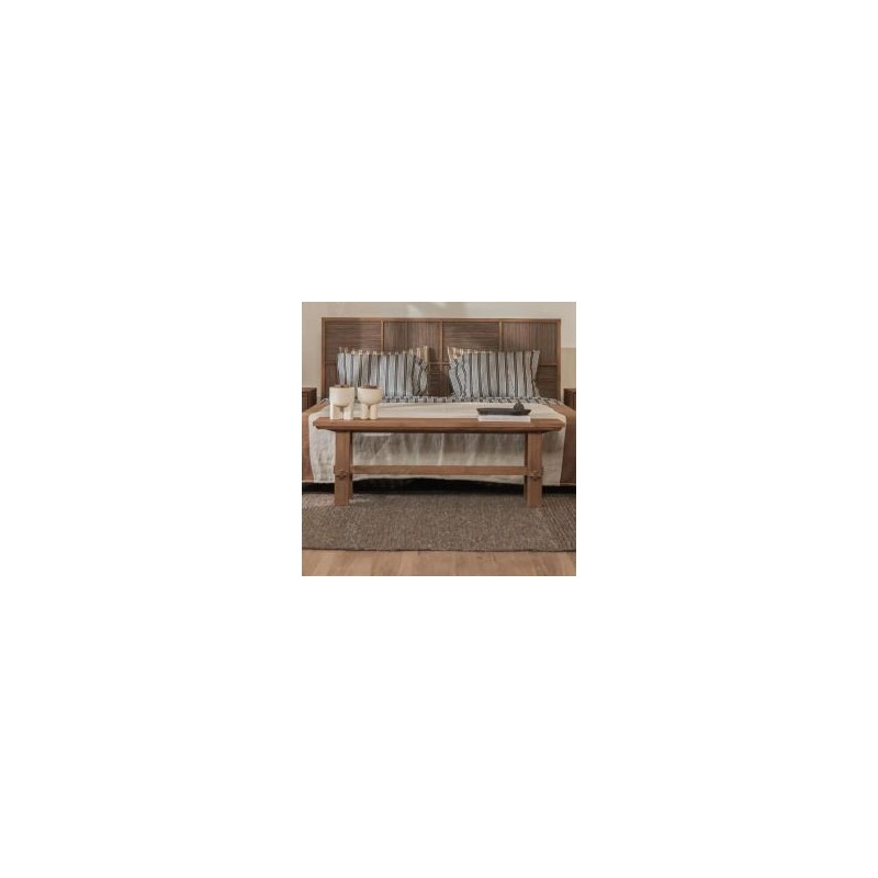 Banc bout de lit en teck massif recyclé 140cm d-bodhi ARTISAN
