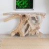 Console naturelle en racine de teck brute SOUCHE 120cm