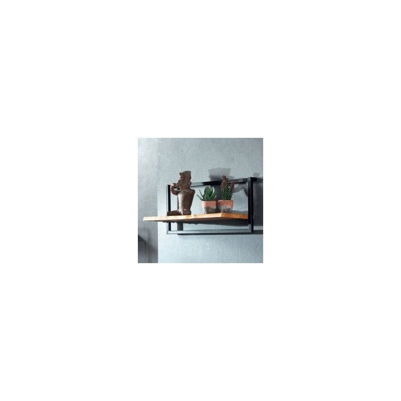 Étagère murale industrielle teck 65cm Casita ULVAETAMUR 100