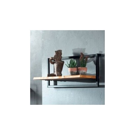 Étagère murale industrielle teck 65cm Casita ULVAETAMUR 100