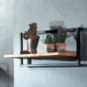 Étagère murale industrielle teck 65cm Casita ULVAETAMUR 100