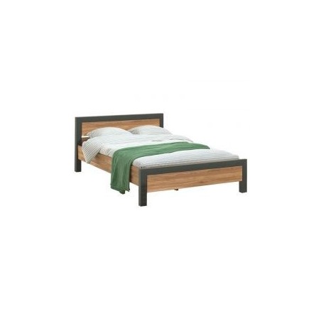Lit bois massif et métal 140x190 cm Casita CATALI