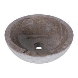 Vasque ronde à poser en marbre gris Ø40cm KC-G GREY