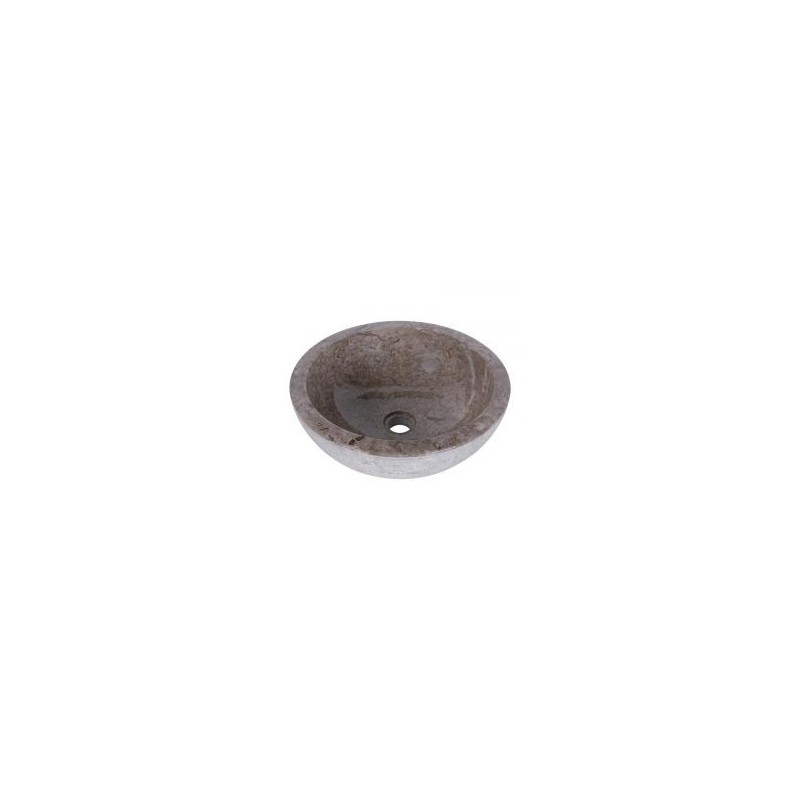 Vasque ronde à poser en marbre gris Ø40cm KC-G GREY