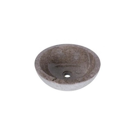 Vasque ronde à poser en marbre gris Ø40cm KC-G GREY