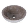 Vasque ronde à poser en marbre gris Ø40cm KC-G GREY