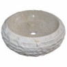 Vasque ronde à poser en marbre crème Ø40cm DN-M CREAM