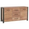 Buffet bas chêne et métal 150cm Catane Casita