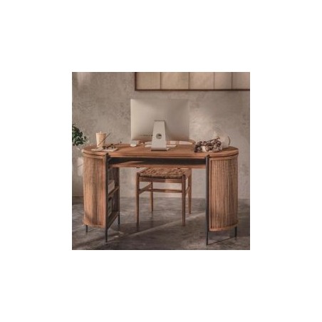 Bureau en teck recyclé et métal 140cm COCO d-bodhi