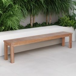 Banc en teck massif de jardin 198cm GARDEN
