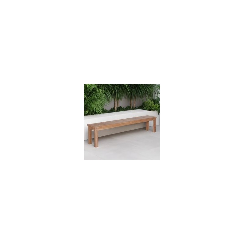Banc en teck massif de jardin 198cm GARDEN