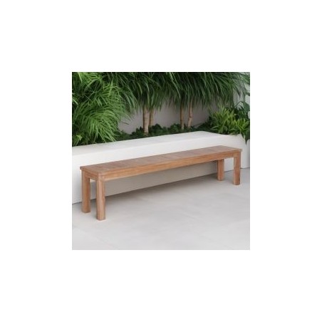 Banc en teck massif de jardin 198cm GARDEN