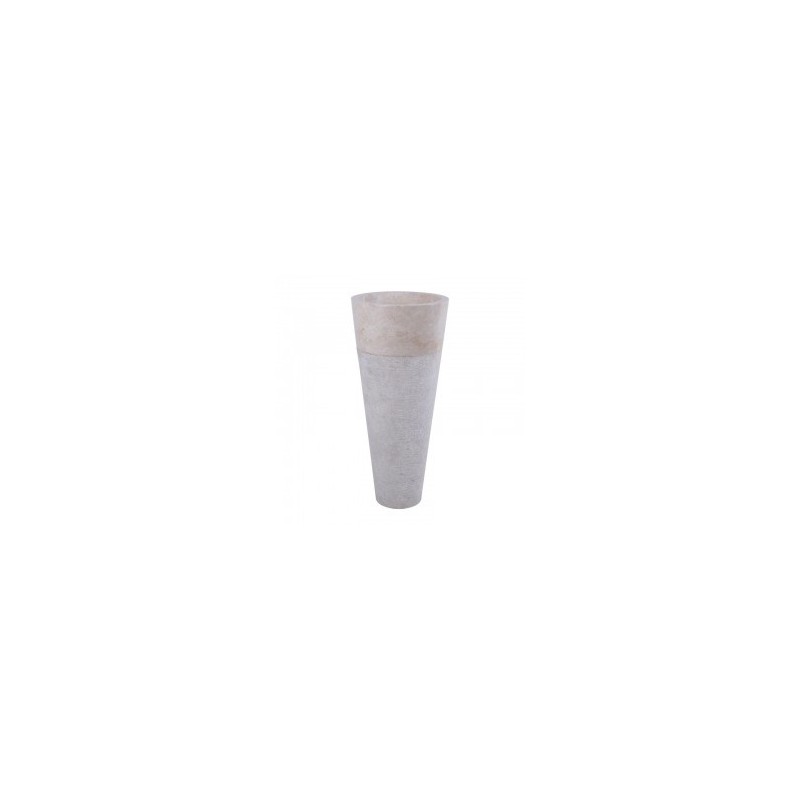 Vasque totem en marbre crème Ø40cm PA22-G CREAM