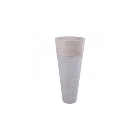 Vasque totem en marbre crème Ø40cm PA22-G CREAM