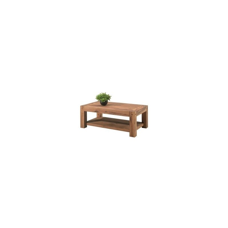 Table basse double plateau chêne rectangulaire 120cm Lodge Casita