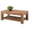 Table basse double plateau chêne rectangulaire 120cm Lodge Casita
