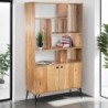 Etagère bois clair industriel SERENA 100cm