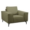 Fauteuil en velours côtelé kaki PUEBLO Casita