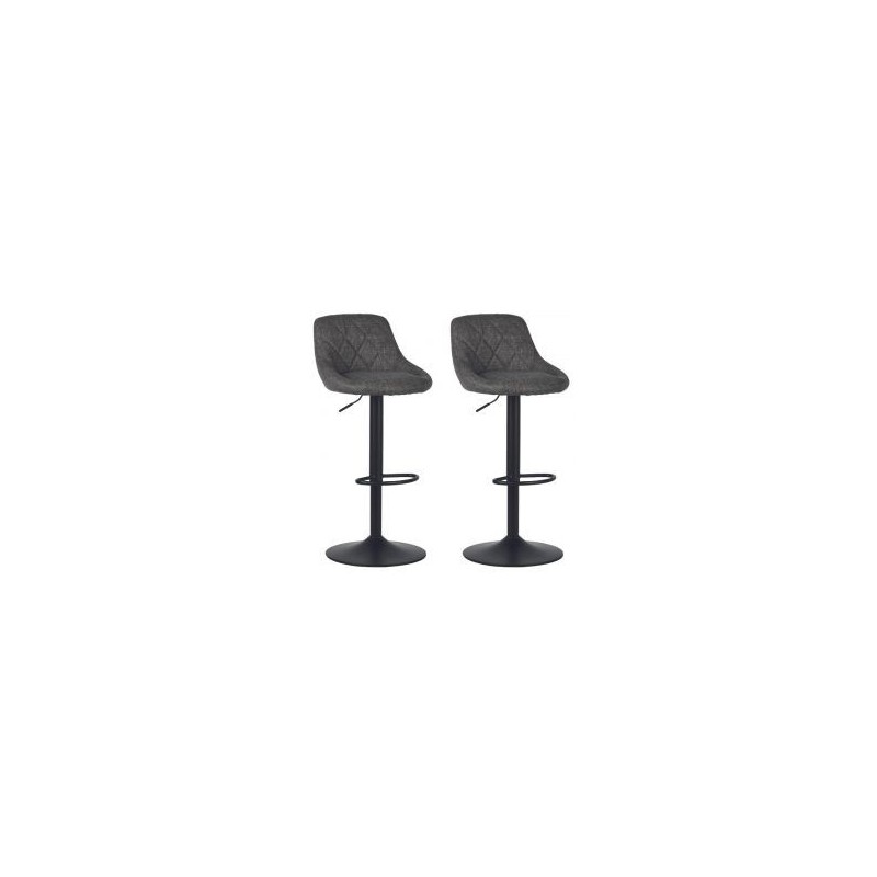 Lot de 2 chaises de bar réglable en hauteur Casita CHABARONEGRI 2