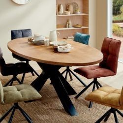 Table repas teck massif 190cm Bailey Casita BAITA 190D