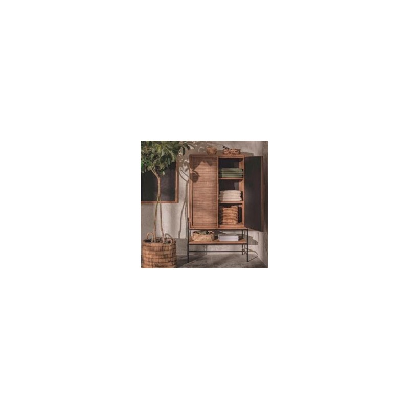 Armoire en teck recyclé et métal 90cm d-bodhi COCO