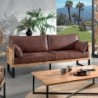 Canapé teck 3 places Dunmore Casita DUNFA3GOBHAV