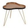 Bout de canapé MDF et pieds épingle dorés 51cm Casita Popy POTABA 100