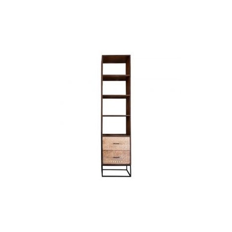 Bibliothèque bois et métal 50cm NOA