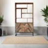 Bibliothèque bois et métal 100cm RITA 4 tiroirs Kayu Intérieur