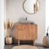 Meuble de salle de bain 75 cm en teck massif YANG