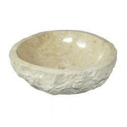 Vasque marbre beige BAIN 40 à 59 cm