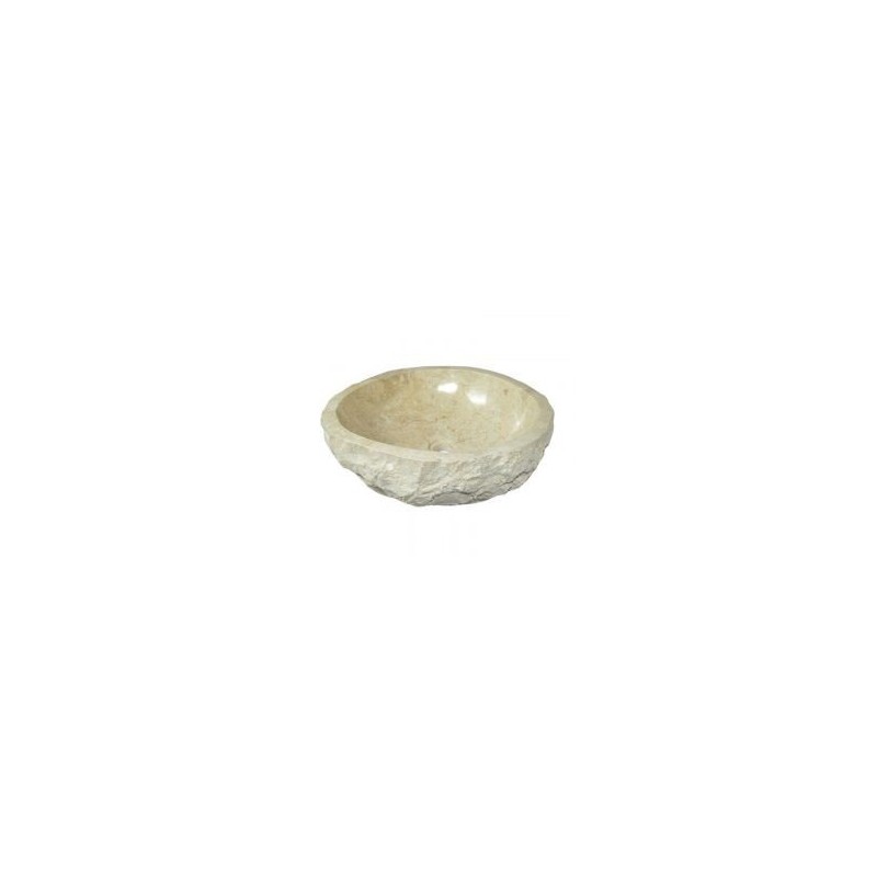 Vasque marbre beige BAIN 40 à 59 cm