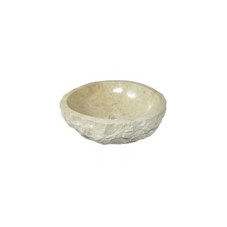 Vasque marbre beige BAIN 40 à 59 cm