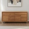 Buffet moderne en chêne massif huilé 190cm Wave Casita