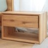 Table de nuit bois moderne de chêne 50cm ADAM