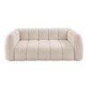 Canapé chenille cocooning en tissu blanc Casita MILOW