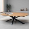 Table basse salon ovale teck massif 125cm BAHIA Casita BAHTABAO 206