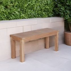 Banc en teck pour extérieur 100cm GARDEN