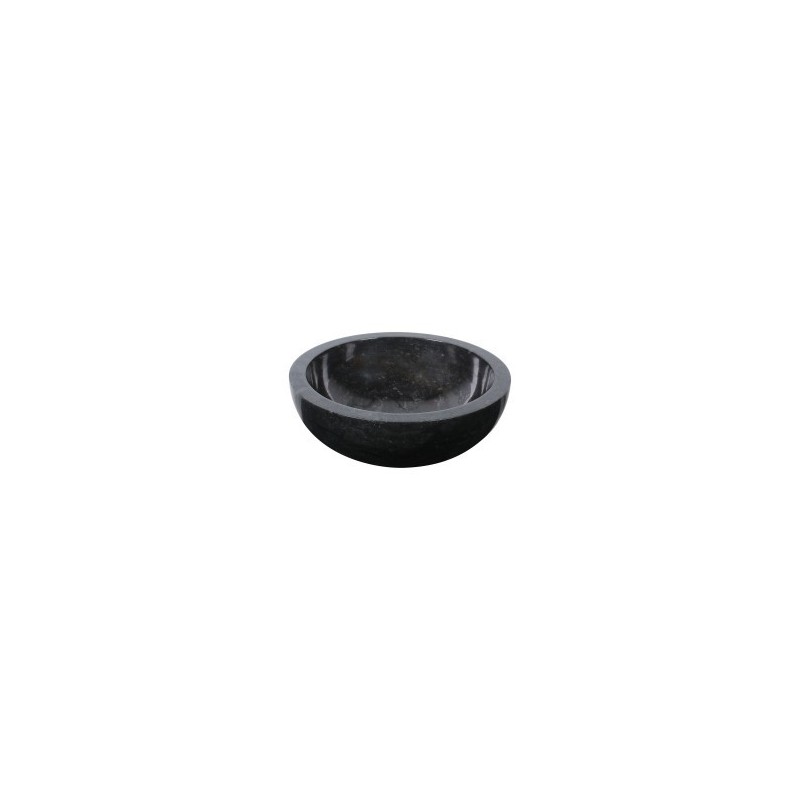 Vasque ronde à poser en marbre noir Ø40cm KC-P BLACK