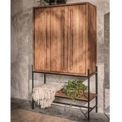 Buffet haut teck massif recyclé 3 portes 95cm d-bodhi OUTLINE