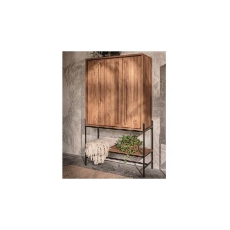 Buffet haut teck massif recyclé 3 portes 95cm d-bodhi OUTLINE