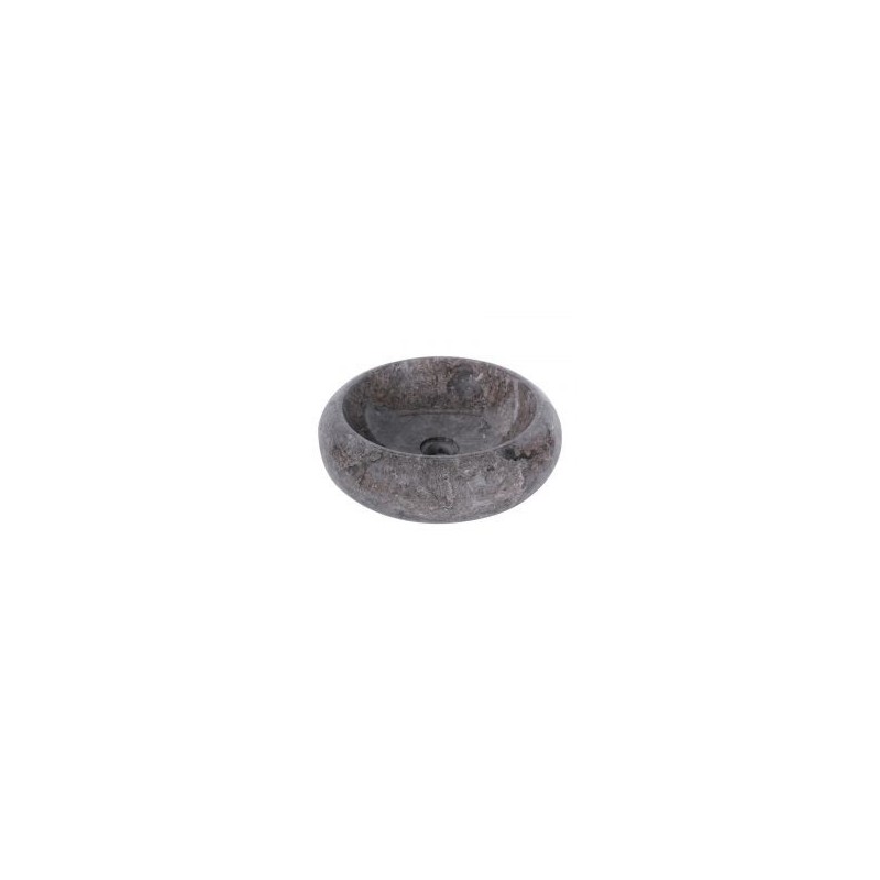 Vasque ronde à poser en marbre gris Ø40cm DN-P GREY