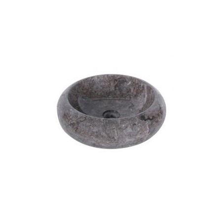Vasque ronde à poser en marbre gris Ø40cm DN-P GREY
