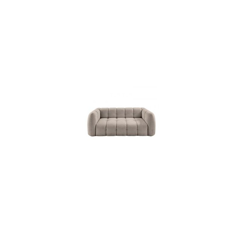 Canapé chenille cocooning en tissu taupe Casita MILOW
