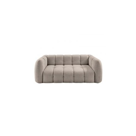 Canapé chenille cocooning en tissu taupe Casita MILOW