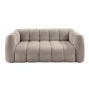 Canapé chenille cocooning en tissu taupe Casita MILOW