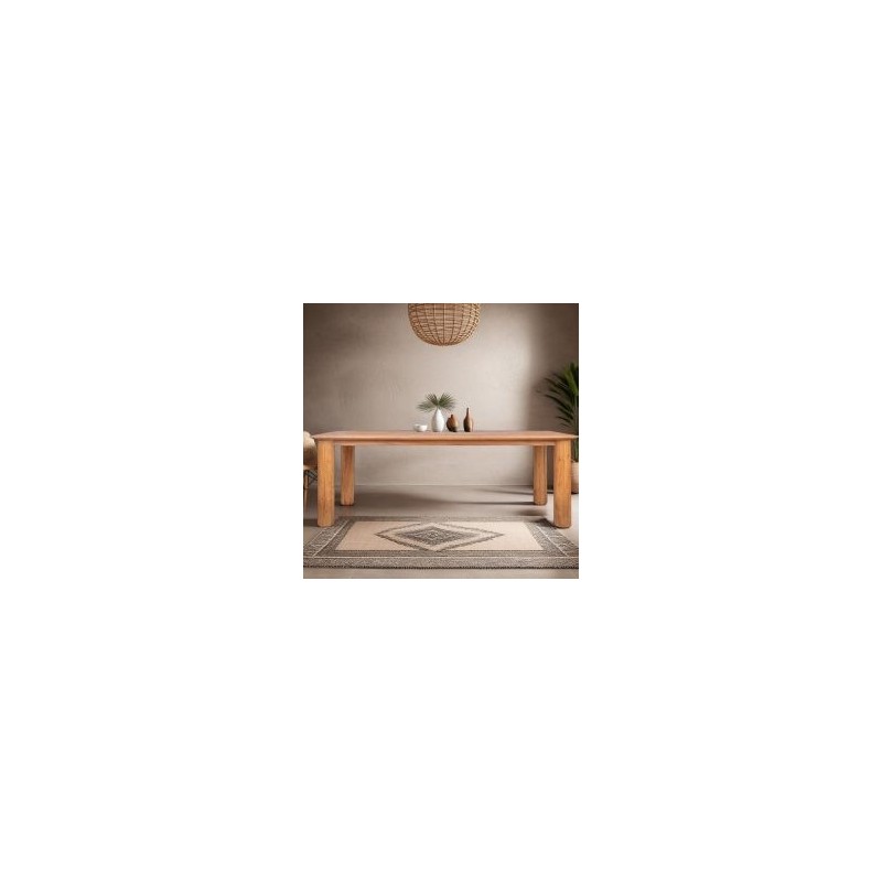 Table repas design teck massif recyclé 225cm DINO d-bodhi