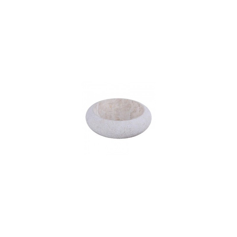 Vasque ronde à poser en marbre crème Ø40cm DN-D CREAM